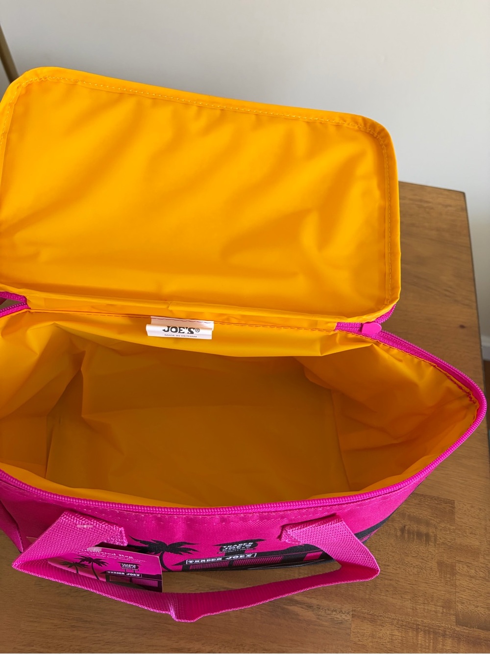 Trader Joe's Pink Mini Insulated Tote Bag - Picture 3 of 3